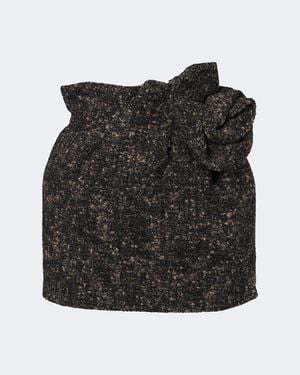 Magda Butrym Wool And Cashmere-Blend Boucle Miniskirt - Black