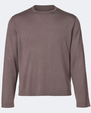 STÒFFA Longsleeve Aus Wolle Und Seide - Braun
