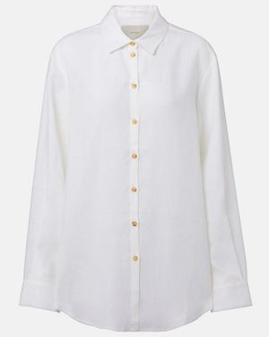 Asceno Formentera Linen Shirt - White