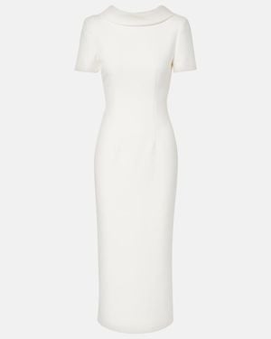 Roland Mouret Crepe Cocktail Dress - White