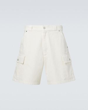 Prada Denim Cargo Shorts - White