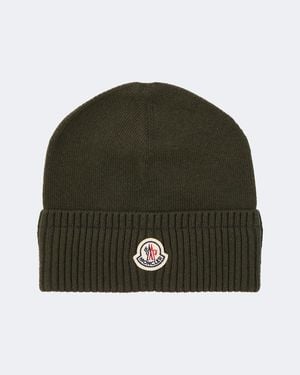 Moncler Wool And Cashmere Beanie - Green