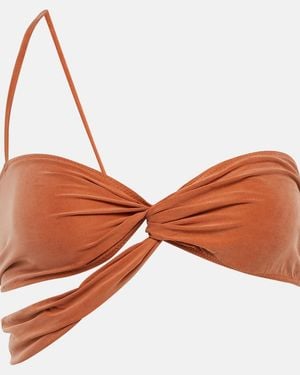 Jacquemus Le Bandeau Asymmetric Top - Brown