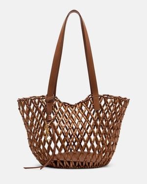 Saint Laurent Bolso Cesta Panier Small De Madera - Marrón