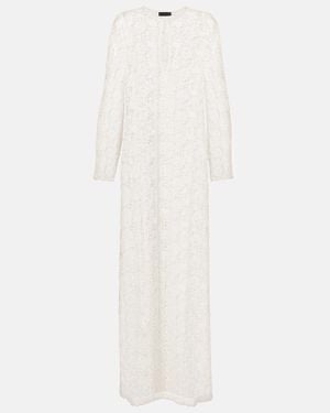 Nili Lotan Cotton Lace Maxi Dress - White