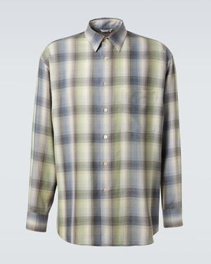 AURALEE Hemd Aus Wolle - Blau