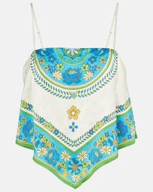 ALÉMAIS Vivianna Printed Top - Blue
