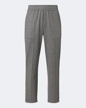 Moncler Flannel Straight Pants - Gray
