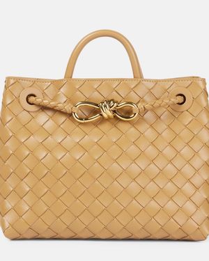 Bottega Veneta Tote Bag Andiamo Small Aus Leder - Mettallic