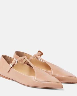 Gabriela Hearst Bailarinas Liv De Piel - Neutro