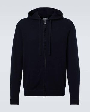 Allude Kapuzenjacke Aus Wolle Und Kaschmir - Blau