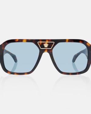 Versace Rectangular Sunglasses - Blue