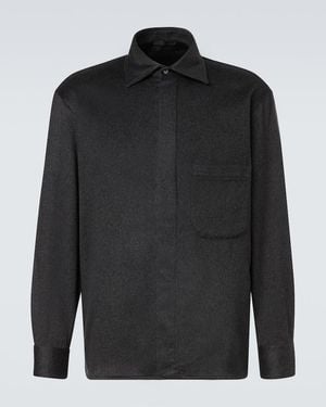 Saman Amel Hemdjacke Aus Kaschmir - Schwarz