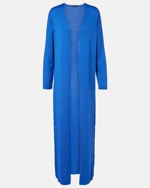 Tom Ford Cardigan Aus Woll-Pique - Blau