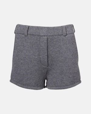 Lisa Yang Tyra High-Rise Cashmere Shorts - Grey