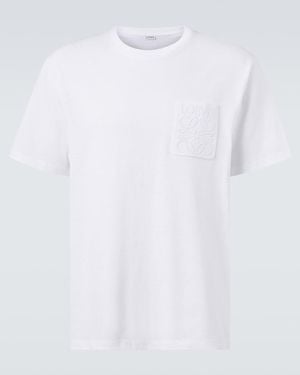 Loewe Anagram Cotton Jersey T-Shirt - White