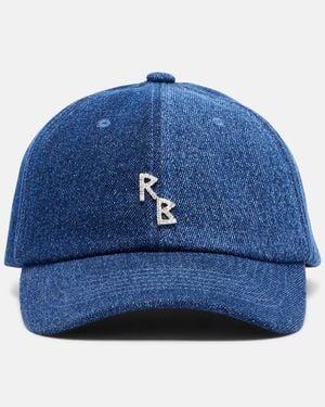 Ruslan Baginskiy Verzierte Baseballcap Rb Aus Denim - Blau
