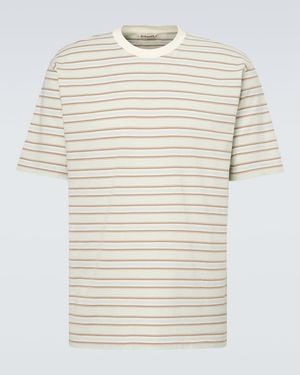 AURALEE T-Shirt Aus Baumwoll-Jersey - Weiß