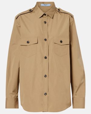 Prada Cotton Poplin Shirt - Natural
