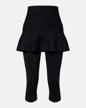 Alaïa Cropped-Leggings - Schwarz