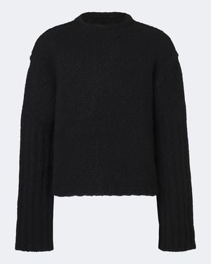 Rick Owens Pullover Aus Kaschmir Und Seide - Schwarz
