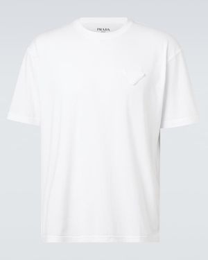 Prada Cotton Jersey T-Shirt - White