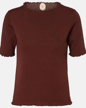 Jardin Des Orangers Cotton, Silk, And Cashmere Jumper - Brown