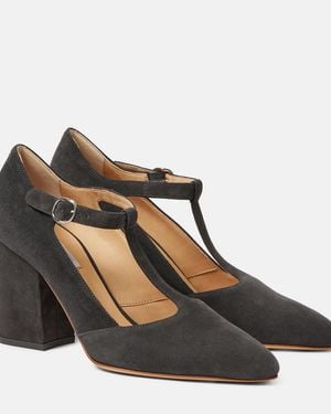 Gabriela Hearst Triana 85 Suede Court Shoes - Brown
