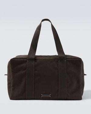 The Row Sisal Canvas Duffel Bag - Black