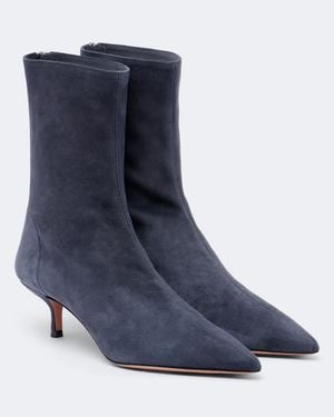 Aquazzura Bottines Montmartre En Daim - Bleu