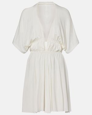 Alaïa Gathered Minidress - White