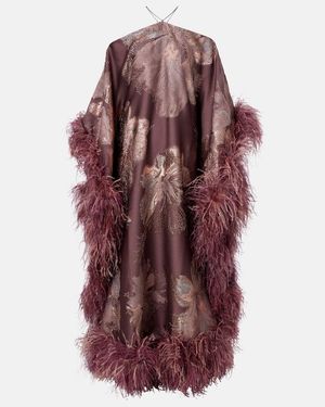 ‎Taller Marmo Kaftan Sza Sza Bloom Mit Fil Coupe - Lila