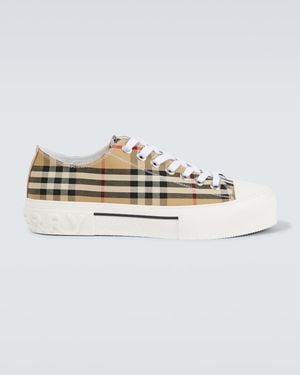 Burberry Vintage Check Canvas -Turnschuhe - Braun