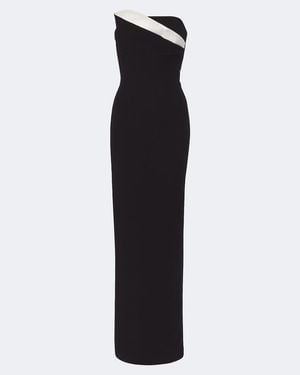 Roland Mouret Draped Bustier Gown - Black