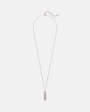 Messika Halskette Move 10Th Aus 18Kt Rosegold Mit Diamanten - Weiß