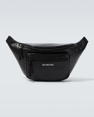 Balenciaga Guerteltasche Explorer Aus Leder - Schwarz