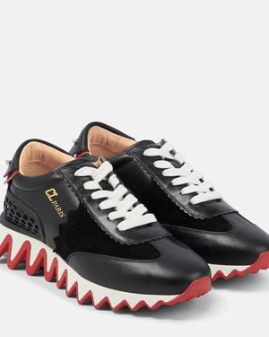 Christian Louboutin Loubishark Donna Leather Sneakers - Black