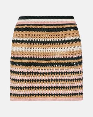 The Upside Crochet Cotton Miniskirt - Natural