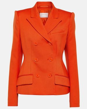 Sportmax Cablo Cotton-Blend Blazer - Orange