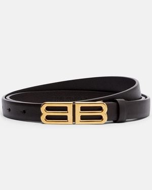 Balenciaga Cinturon Bolero Bb De Piel - Negro
