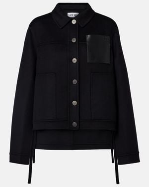 Loewe Wool And Cashmere Jacket - Black