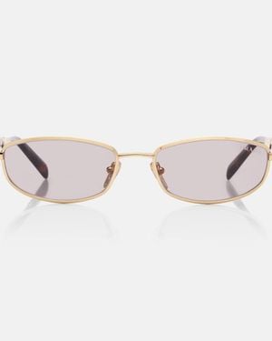 Prada Cartiglio Oval Sunglasses - Pink
