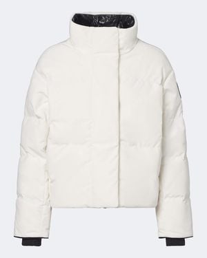 Canada Goose Grandview Cropped Down Jacket - White