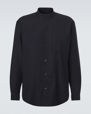 Giorgio Armani X Alanui Virgin Wool Shirt - Blue