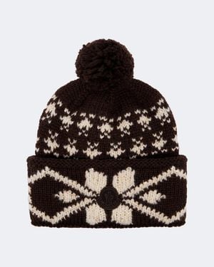 Moncler Sequined Fair Isle Wool-Blend Beanie - Black