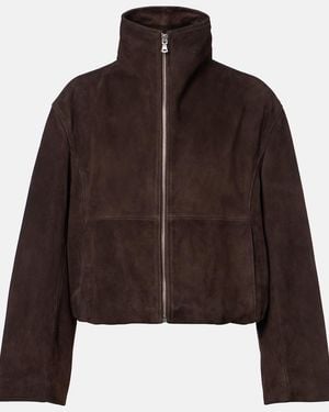 Nour Hammour Etienne Suede Jacket - Brown