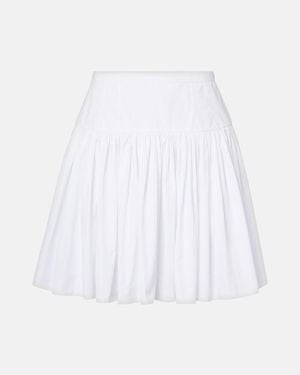 Dolce & Gabbana Short Cotton Circle Skirt - White