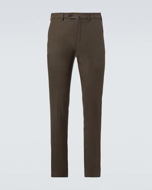 Loro Piana Carlo Cotton-Blend Chinos - Grey