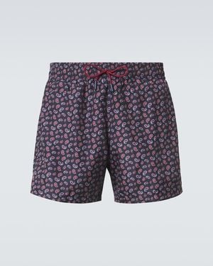 Etro Paisley Swim Trunks - Blue