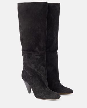 Proenza Schouler Cone 90 Suede Boots - Black